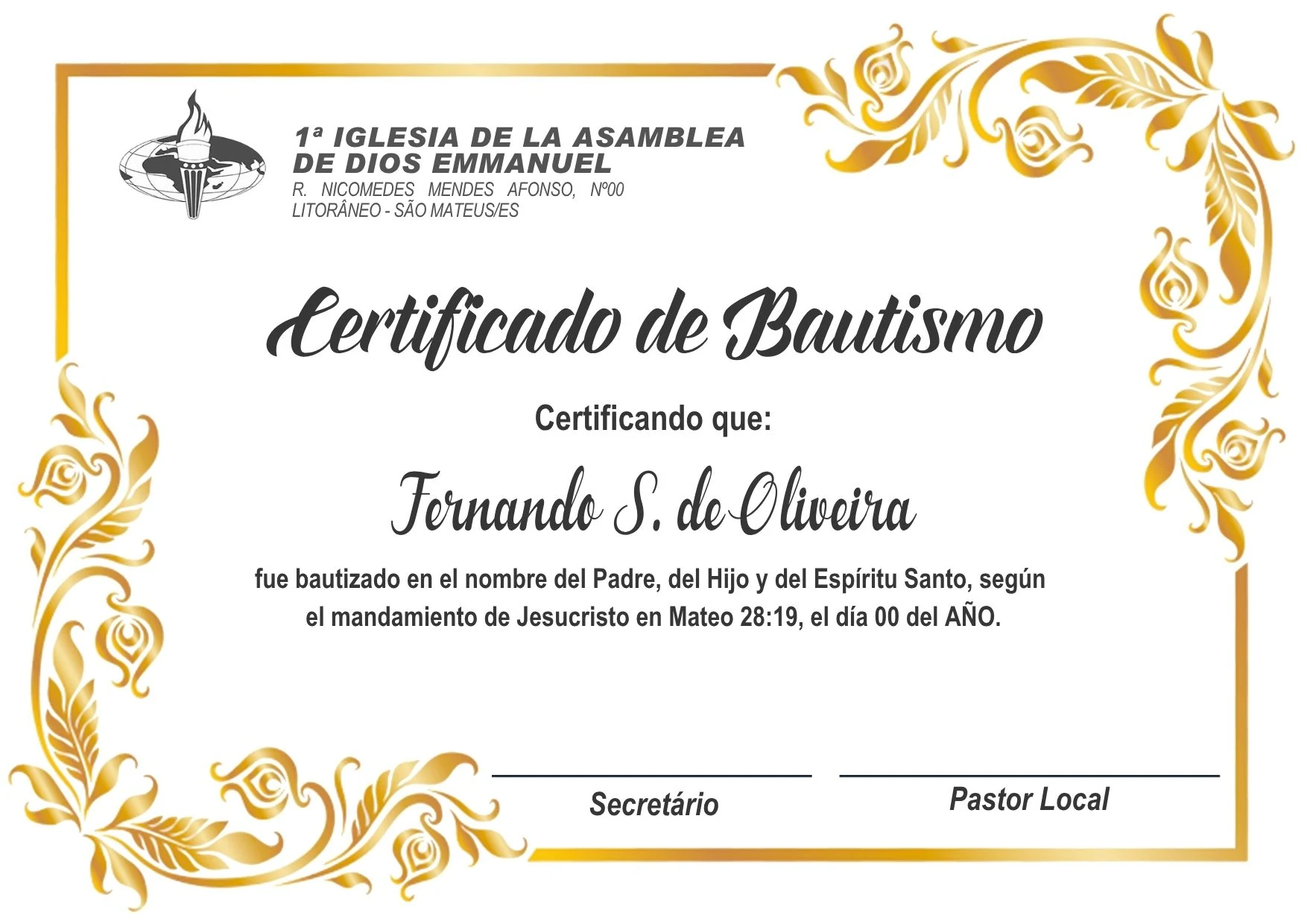 Certificado de Líder