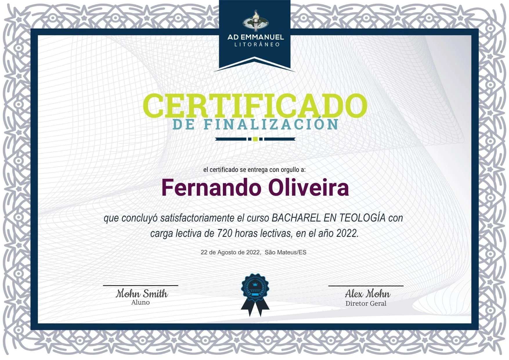 Certificado de Curso