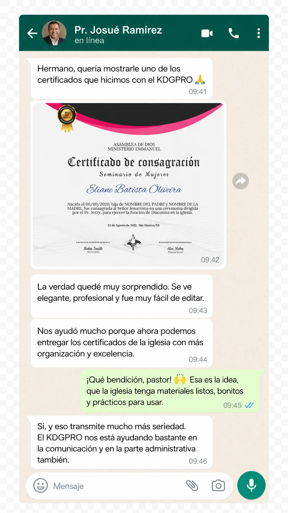 Testimonio de pastor 7 — KDGPRO